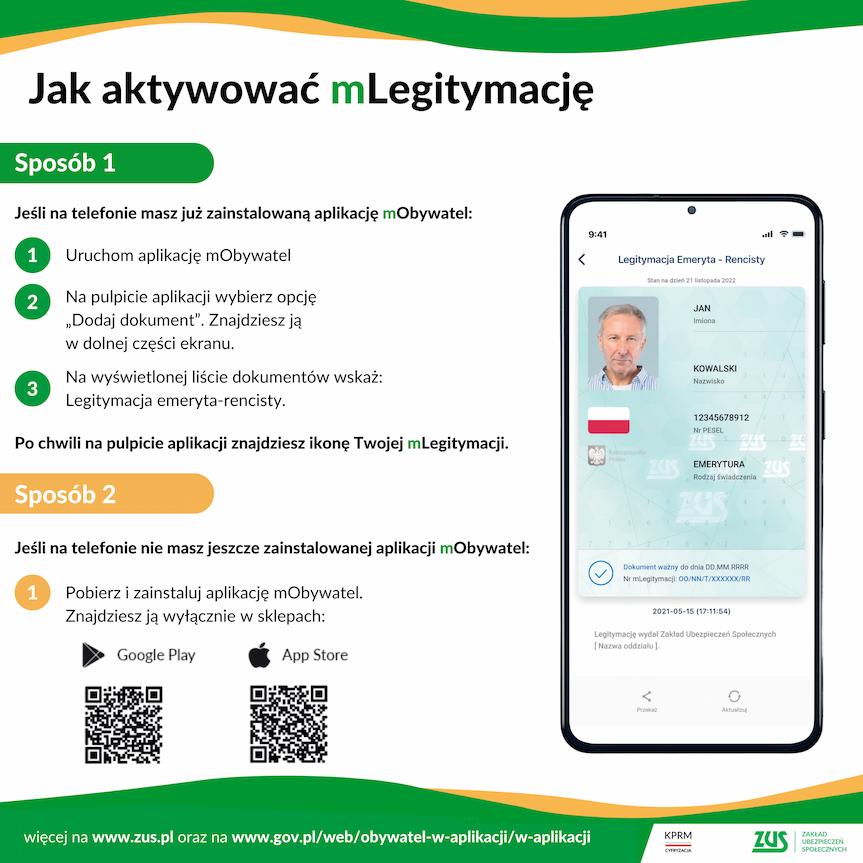 mLegitymacja dla emerytów