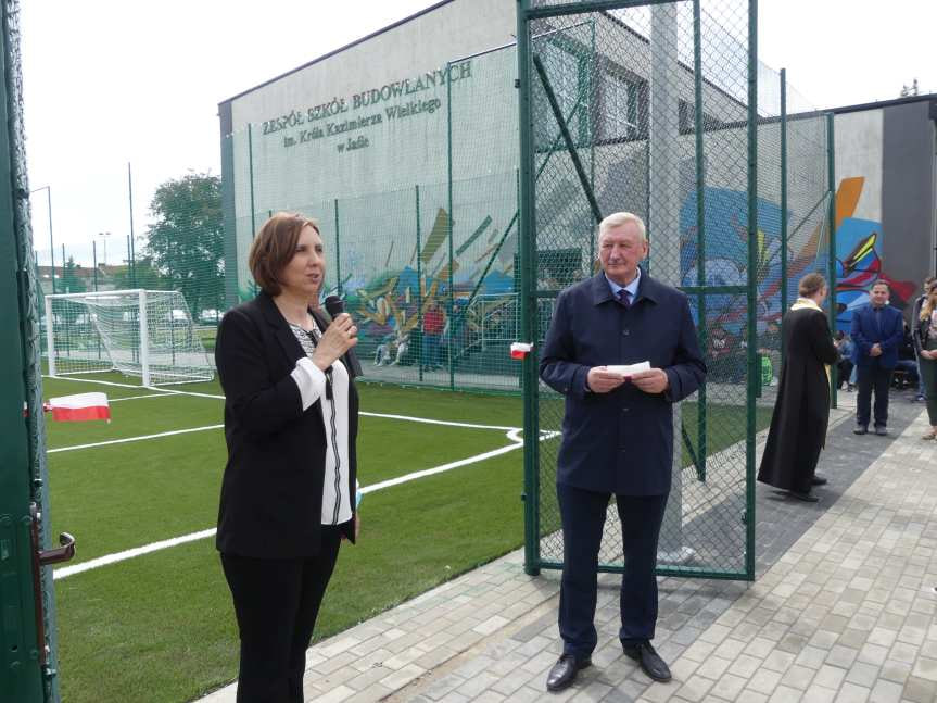 Nowe boisko przy Zespole Szkół Budowlanych w Jaśle