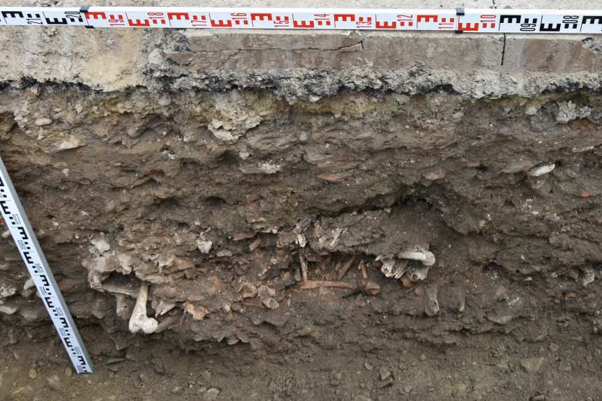 Odkrycia archeologiczne na placu Żwirki i Wigury w Jaśle