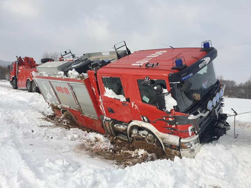 OSP Brzyska. Jechali na ratunek, za chwilę sami potrzebowali pomocy