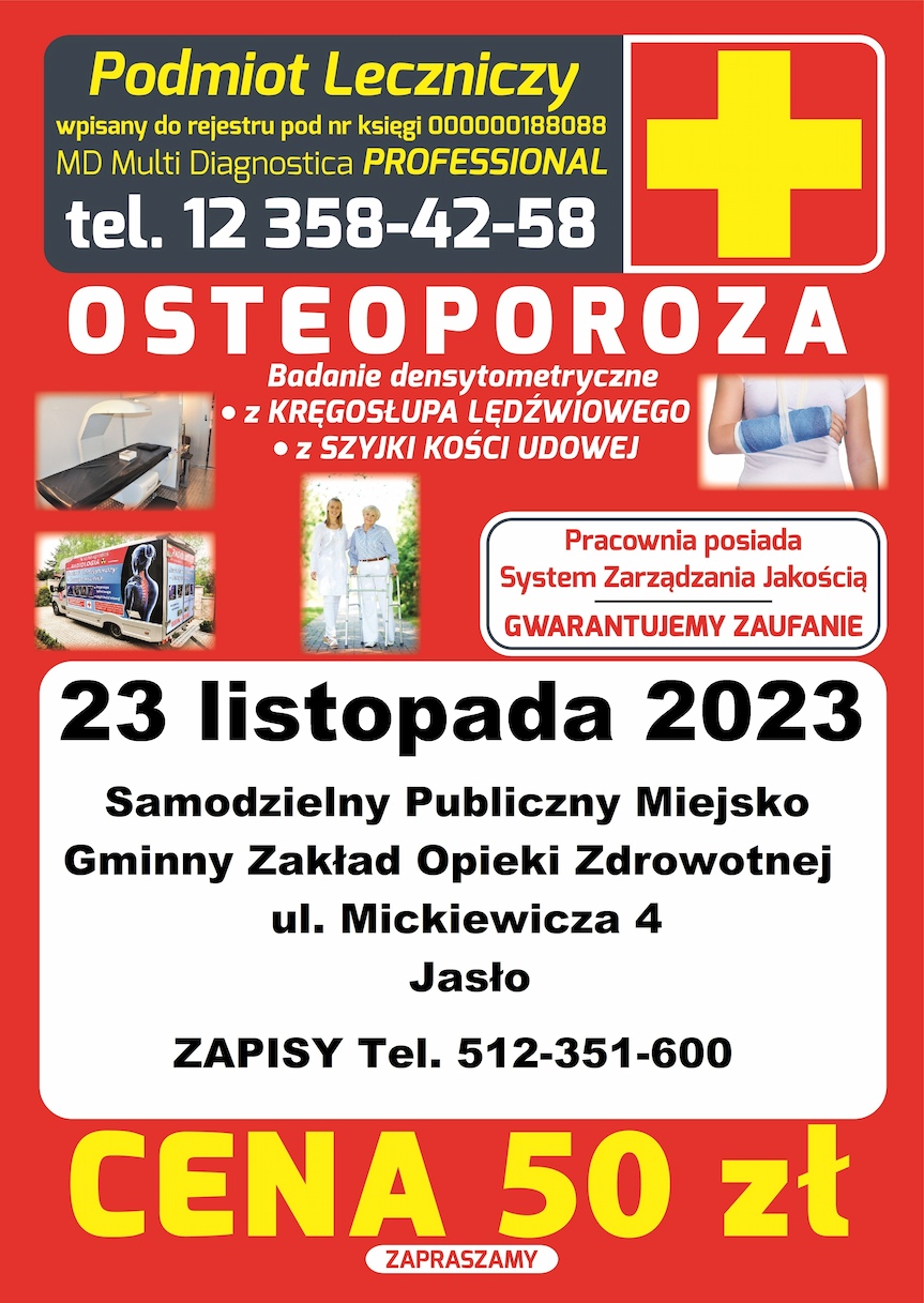 Badanie osteoporozy w Jaśle