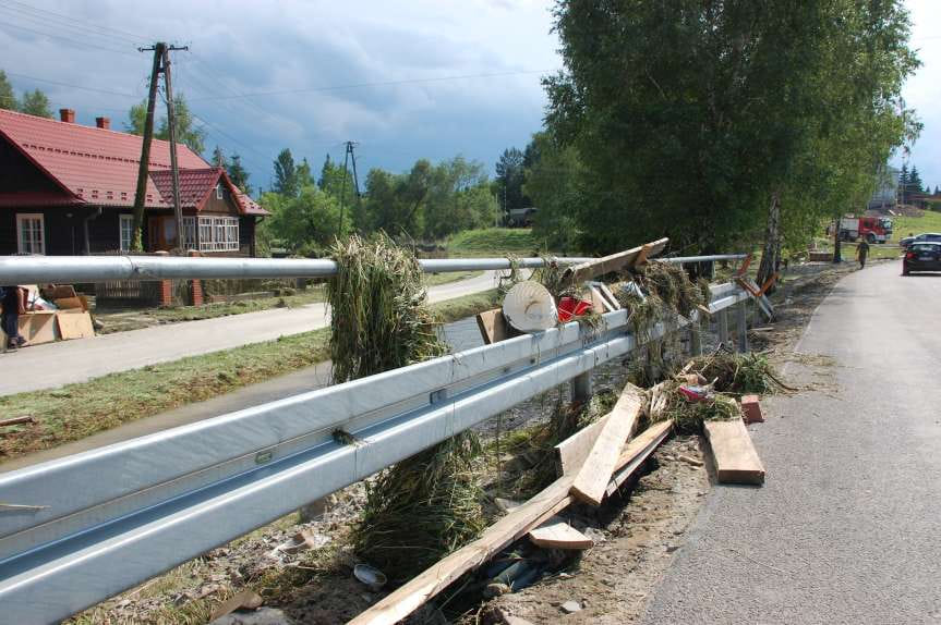 straty po powidzi w powiecie jasielskim