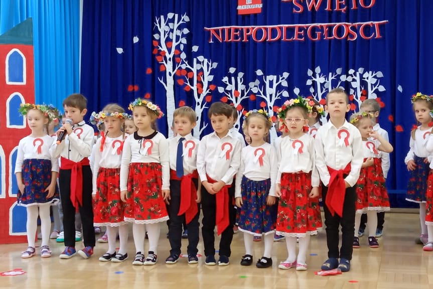 obchody święta niepodległości w przedszkolu w Jaśle
