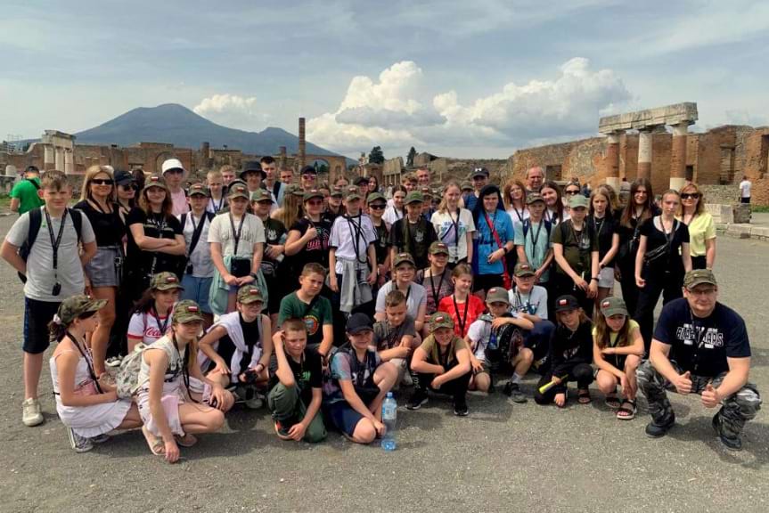wycieczka uczniów z Kołaczyc do Włoch