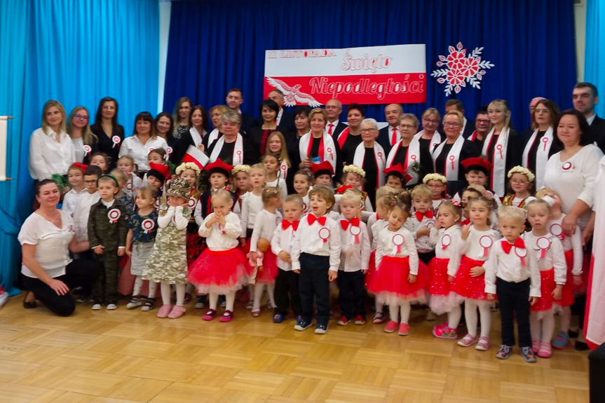 dzień niepodległości w przedszkolu w Jaśle