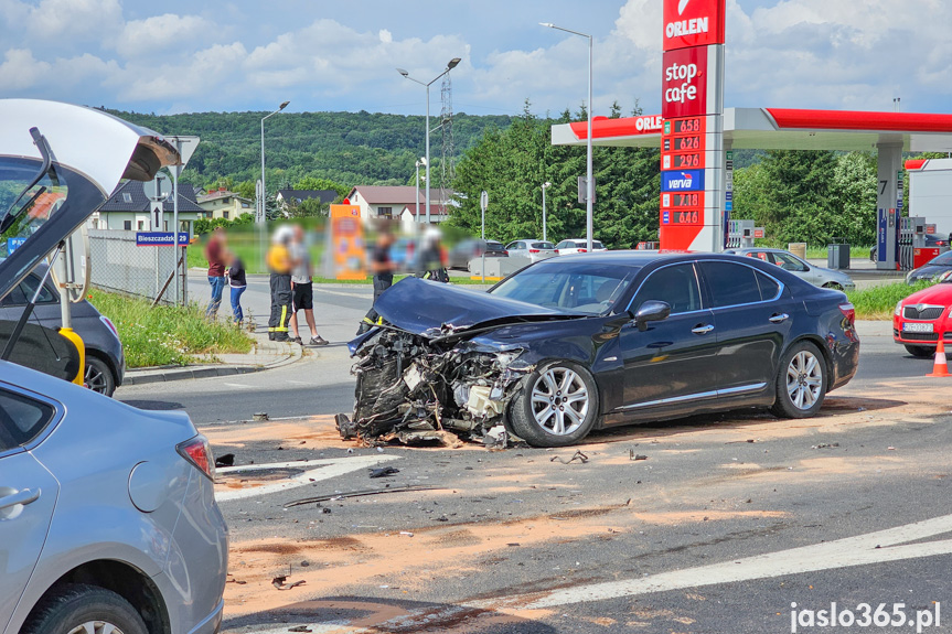 Wypadek na Bieszczadzkiej w Jaśle