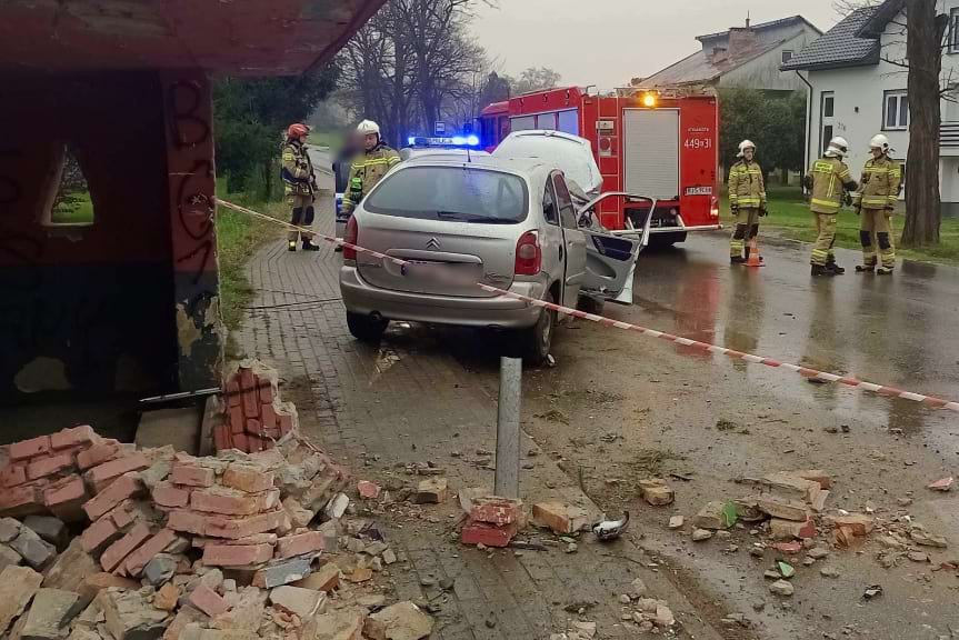 wypadek w Bieździadce