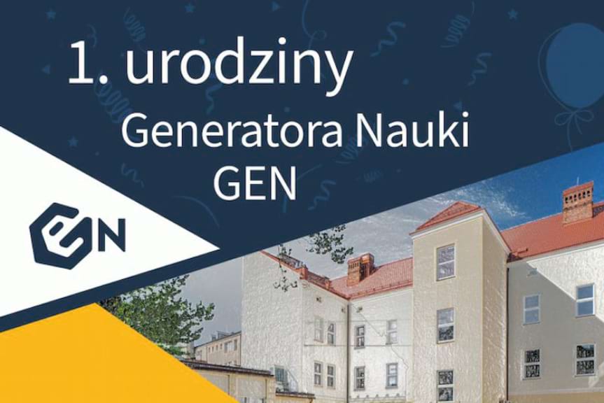 1. urodziny Generatora Nauki GEN - zaproszenie