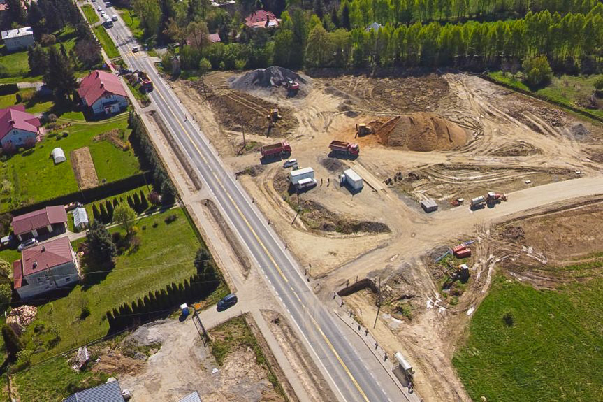 Budowa drogi Potok - Jedlicze. Trwa kolejny etap Budowa drogi Potok - Jedlicze. Trwa kolejny etap