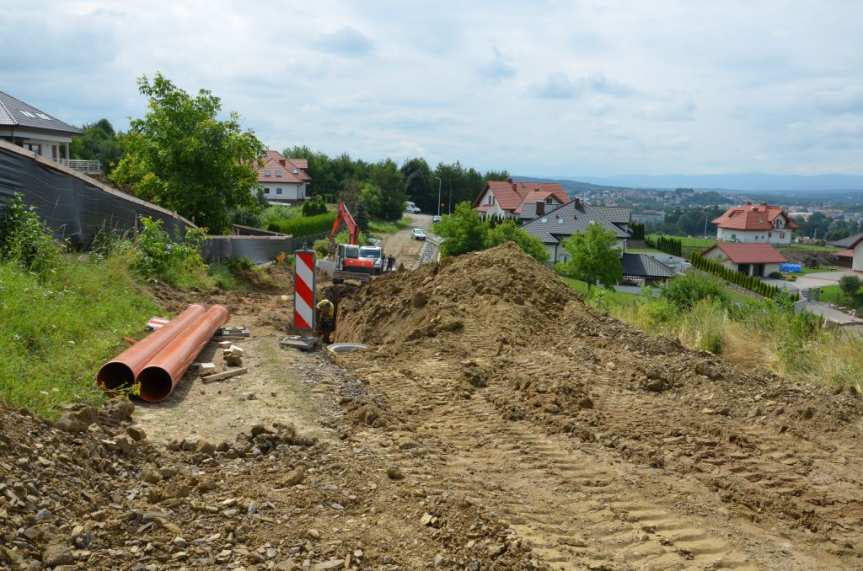 Budowa osiedlowych dróg Na Kotlinę w Jaśle