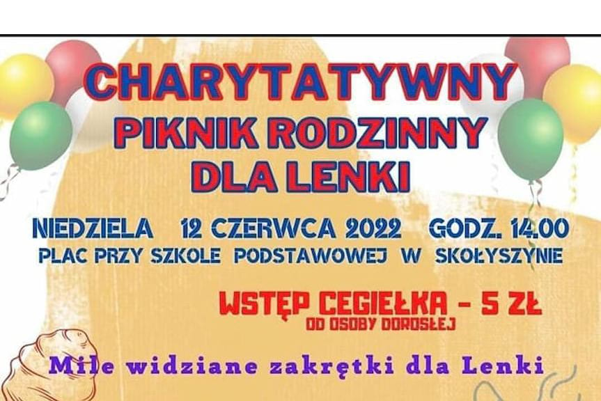 Charytatywny Piknik Rodzinny dla Lenki w Skołyszynie