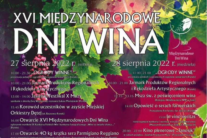 Dni Wina w Jaśle - zapowiedź