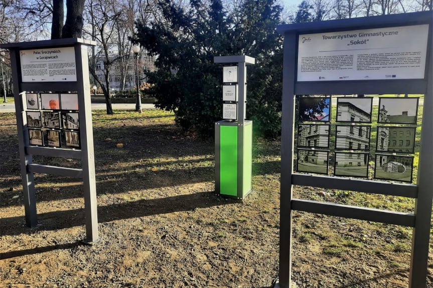 Edukacyjna ścieżka historyczna powstała w parku miejskim w Jaśle