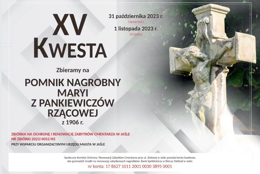 Jubileuszowa kwesta na ratowanie zabytków jasielskiej nekropolii