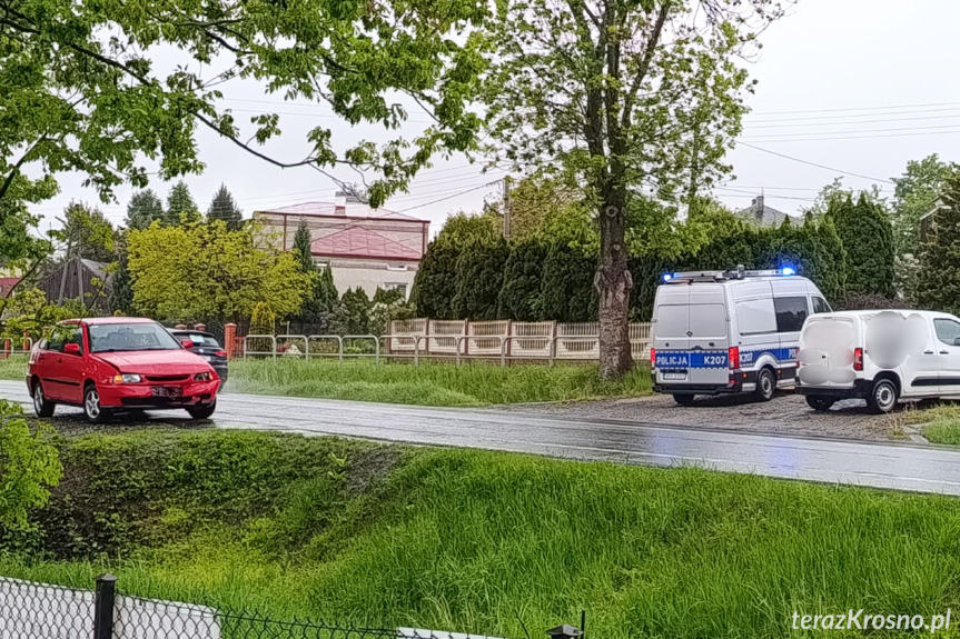 Kolizja dwóch samochodów w Miejscu Piastowym Kolizja dwóch samochodów w Miejscu Piastowym