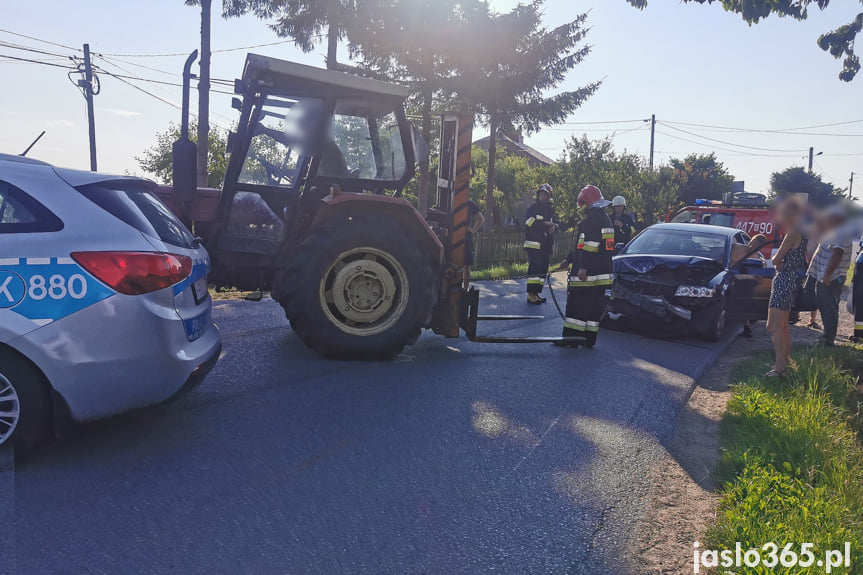 Kolizja w Łajscach, uderzył w przepust