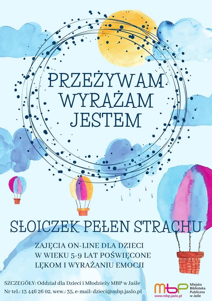 MBP w Jaśle. Biblioterapeutyczne zajęcia on-line dla dzieci