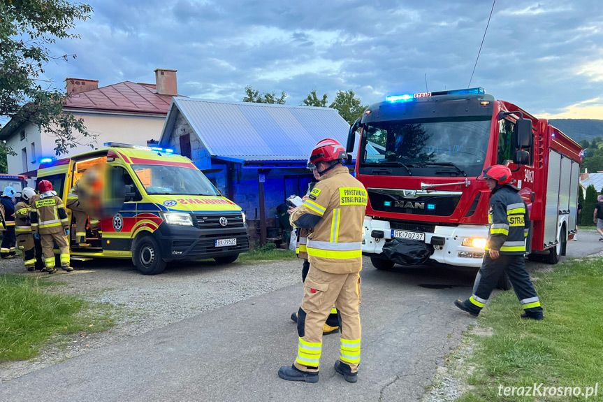 Mężczyzna przejechany przez traktor w Lubatowej Mężczyzna przejechany przez traktor w Lubatowej