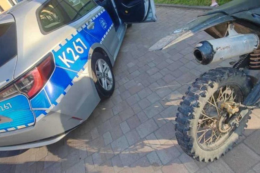 Nietrzeźwy i bez uprawnień kierował motocyklem crossowym Nietrzeźwy i bez uprawnień kierował motocyklem crossowym