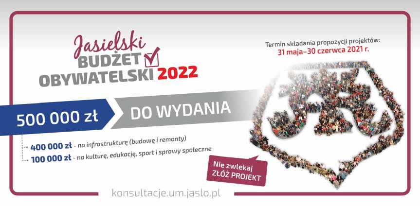 Nowa edycja Jasielskiego Budżetu Obywatelskiego. Czeka 500 tysięcy złotych