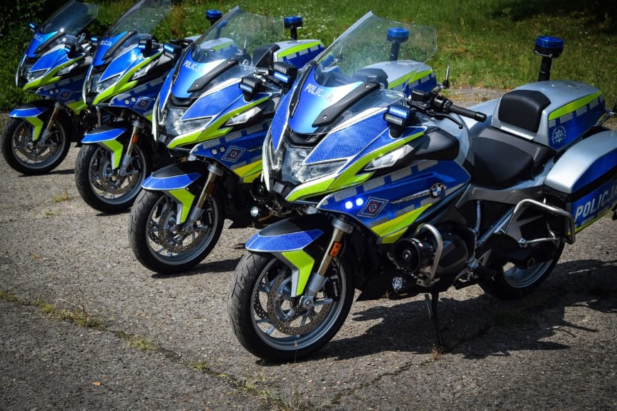 Nowe policyjne motocykle BMW na drogach Podkarpacia