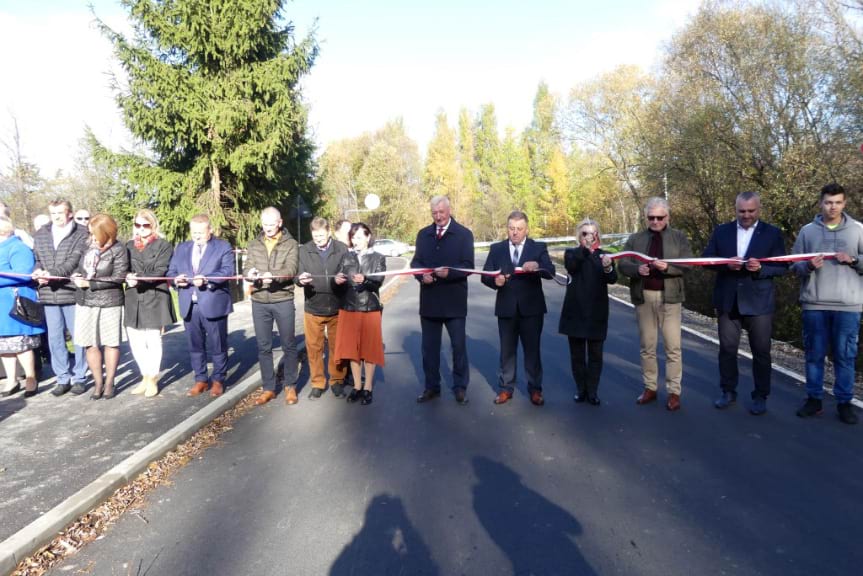 Otwarcie drogi w Zawadce Osieckiej