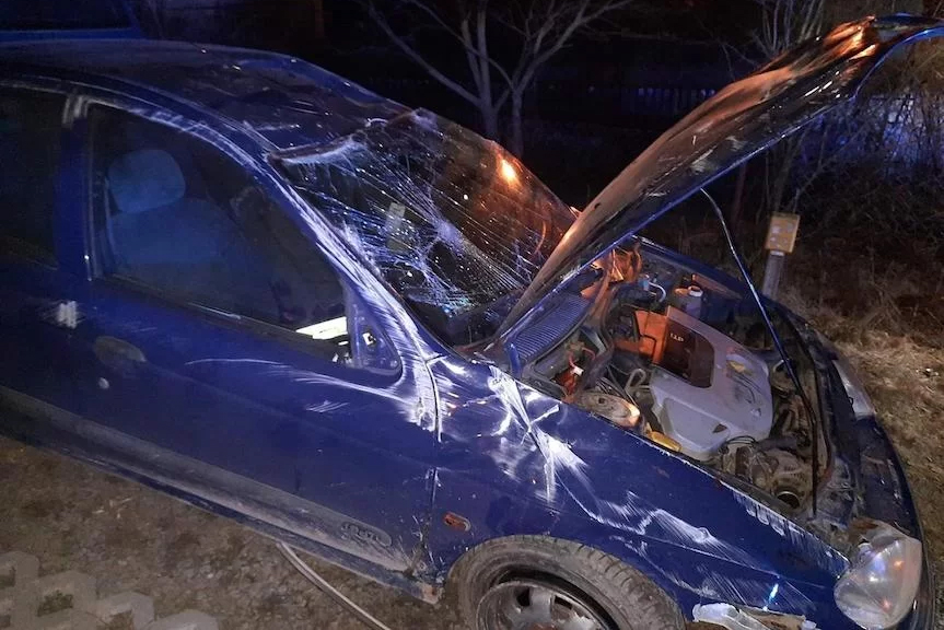 Pijany 27-latek dachował samochodem