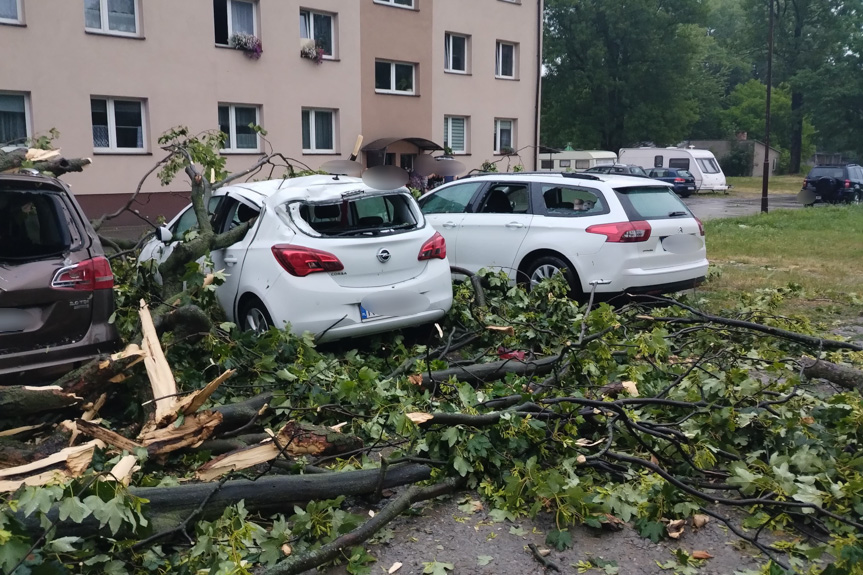 Podkarpaccy strażacy interweniowali 1200 razy po nawałnicach