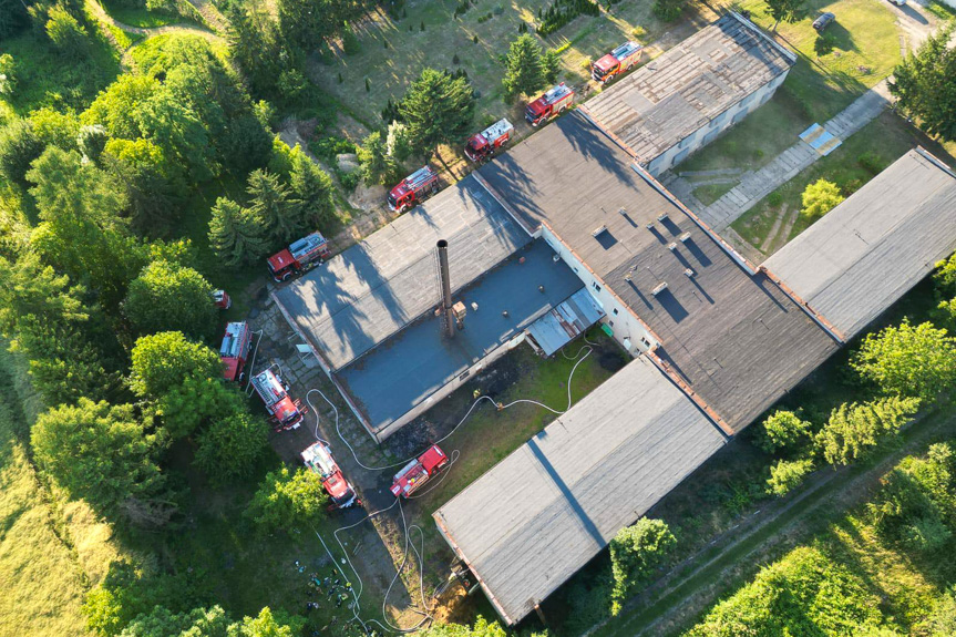 Pożar kurnika. Strażacy uratowali 14 tys. kur Pożar kurnika. Strażacy uratowali 14 tys. kur
