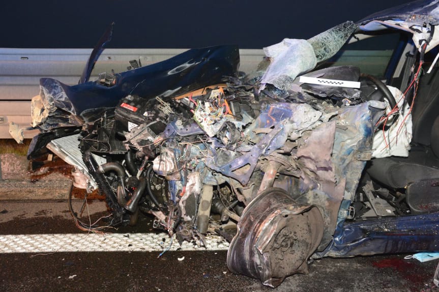 REGION. Jechał autostradą pod prąd i spowodował wypadek, był pijany