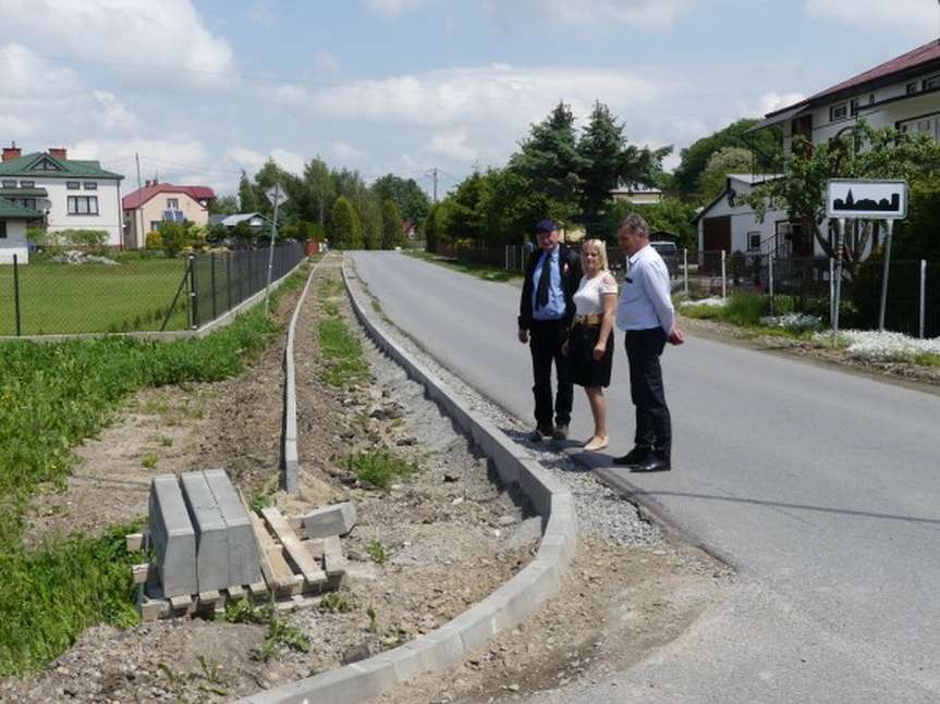 Starosta doglądał dróg powiatowych w gminie Tarnowiec