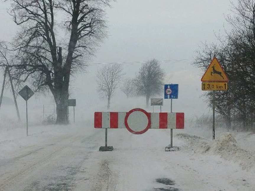 Uwaga. Zablokowana droga wojewódzka 993 Nowy Żmigród - Gorlice