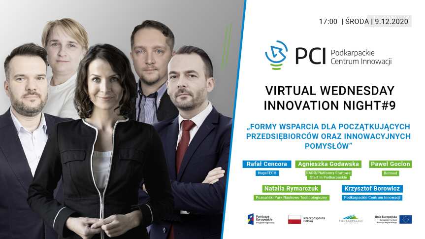 Virtual Wednesday Innovation Night już w tę środę. Formy wsparcia dla przedsiębiorców oraz innowacyjnych pomysłów