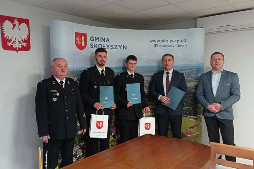 Wójt Gminy Skołyszyn nagrodził strażaków z OSP Święcany