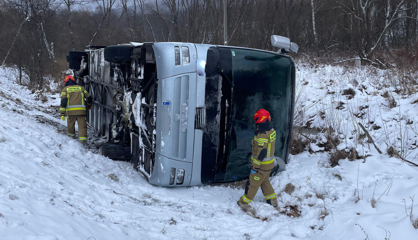 Wypadek krośnieńskiego autokaru w Wołosate