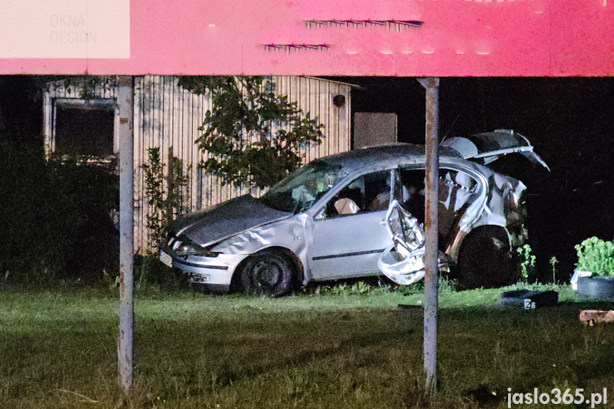 Wypadek w Jaśle. Jedna osoba nie żyje, trzy poszkodowane