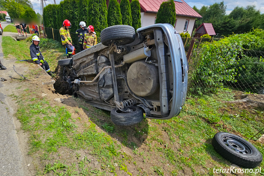 Wypadek w Kobylanach. Poszkodowana kobieta