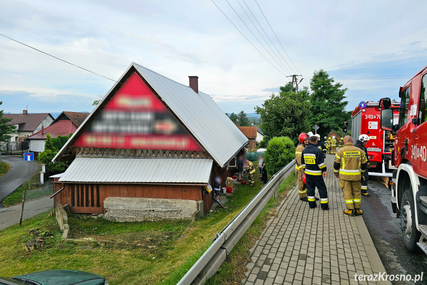 Zadymienie w domu przy Dukielskiej Zadymienie w domu przy Dukielskiej