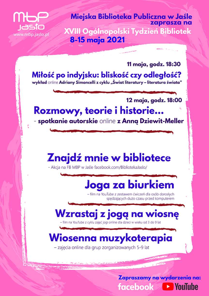 „Znajdziesz mnie w bibliotece” czyli Ogólnopolski Tydzień Bibliotek w jasielskiej MBP