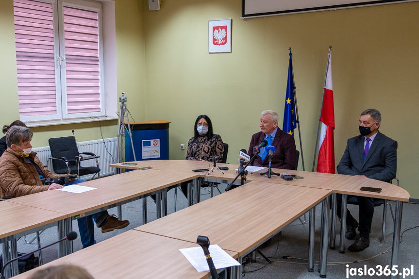 Briefing prasowy w Starostwie Powiatowym w Jaśle
