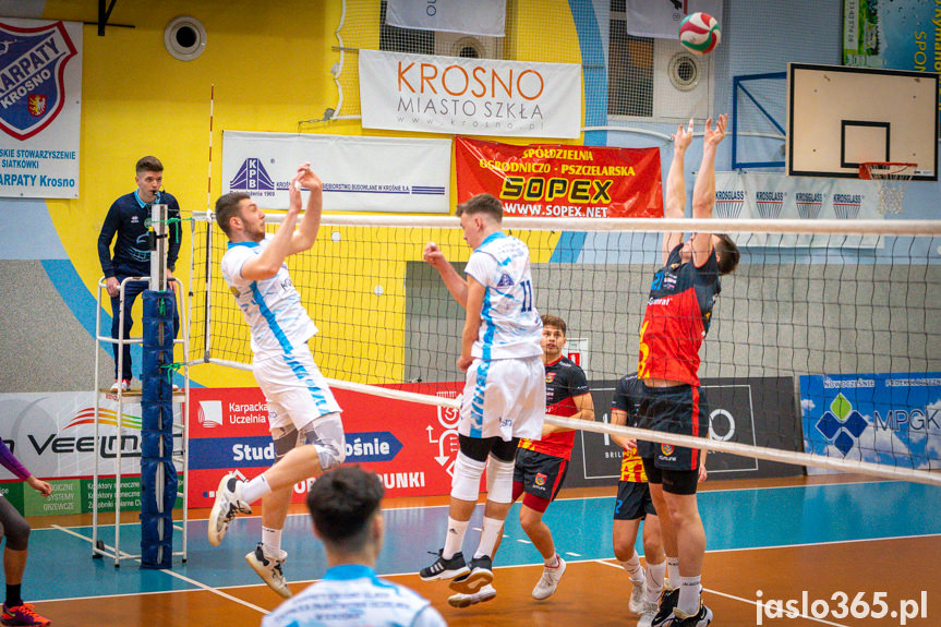 Karpaty Krosno Glass KPU w Krośnie - MKS MOSiR Jasło 2:3