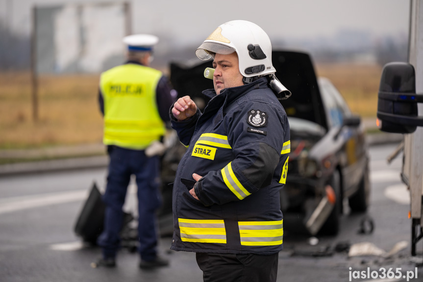 Kolizja w Jaśle na Bieszczadzkiej