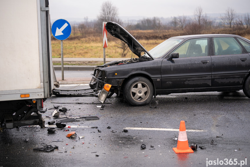 Kolizja w Jaśle na Bieszczadzkiej