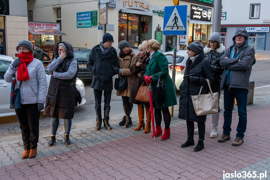 Konferencja prasowa przy I LO w Jaśle