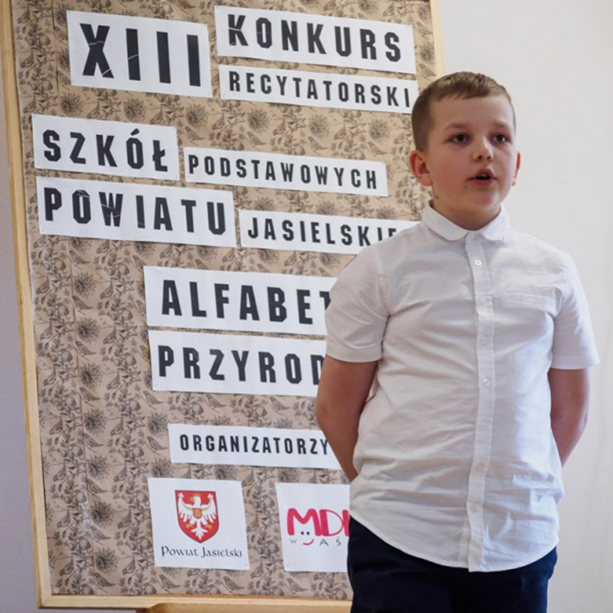Konkurs Recytatorski Szkół Podstawowych Powiatu Jasielskiego "Alfabet przyrody"