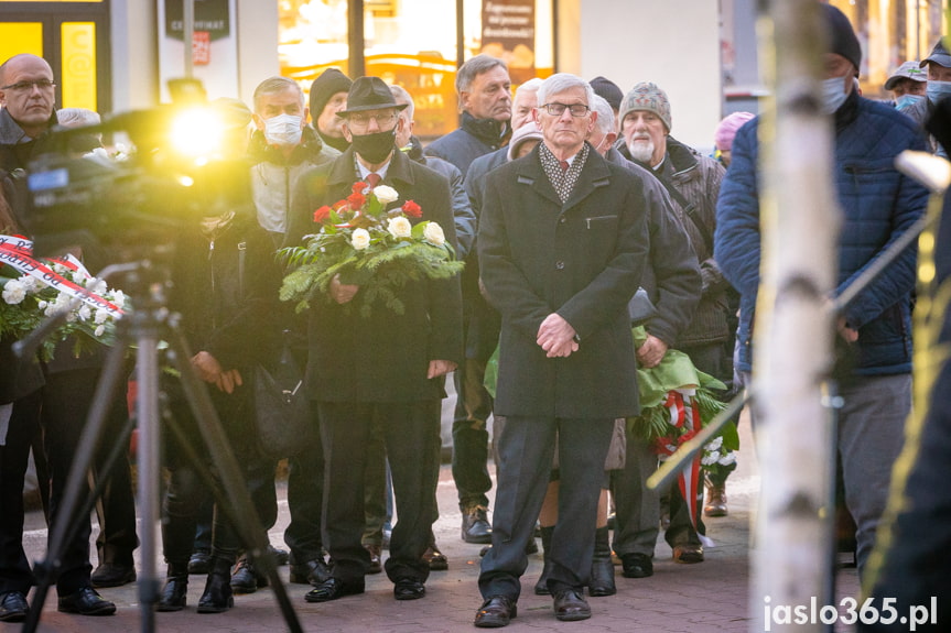 Odsłonięcie obelisku w Jaśle