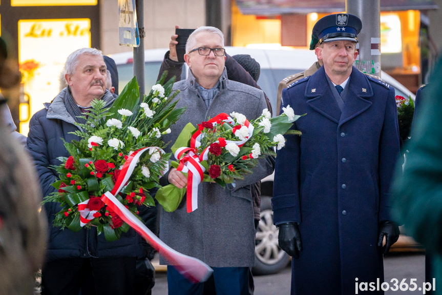 Odsłonięcie obelisku w Jaśle