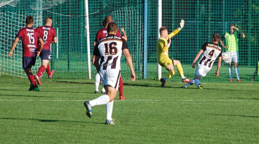 Piłka nożna. IV liga podkarpacka. Mecz Czarni 1910 Jasło - Wisłok Wiśniowa 1-3