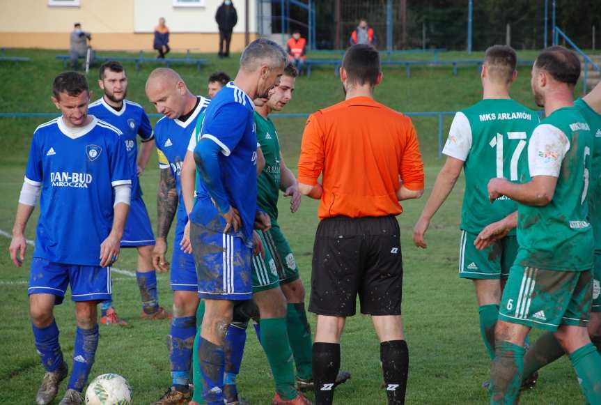 Piłka nożna. V liga krośnieńska. Mecz Tempo Nienaszów - Bieszczady Arłamów Ustrzyki Dolne 1-3