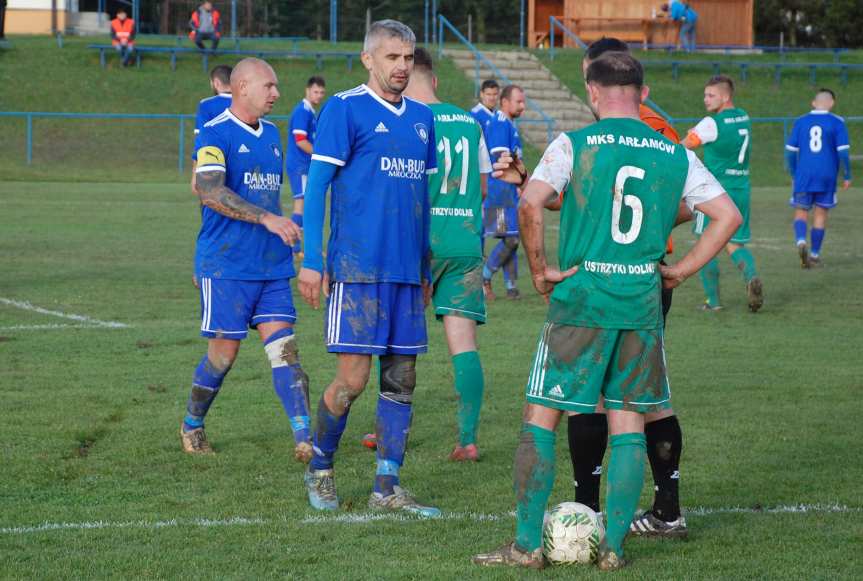 Piłka nożna. V liga krośnieńska. Mecz Tempo Nienaszów - Bieszczady Arłamów Ustrzyki Dolne 1-3